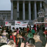 One Billion Rising vor dem Wiener Parlament