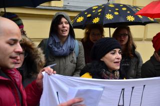 HOR 29 NOVEMBAR solidarisiert sich mit den sozialen Kämpfen in Bosnien-Herzegowina. Foto: Dieter Diskovic