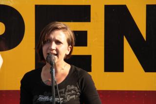 NPD Aktivistin Maria Frank. Foto: apabiz Berlin