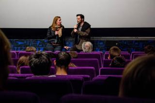 Regisseur Brameshuber diskutierte bei der Diagonale 2014 im KIZ Royal mit KinobesucherInnen über seinen Film. Foto: Rumpf