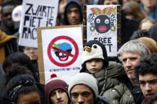 Protest gegen die Figur Zwarte Piet 2013. Foto: ANP